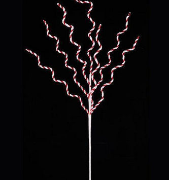 38'' Ribbon Candycane Twig Spray