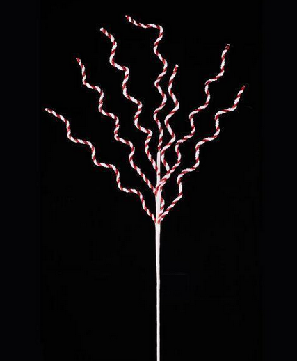 38'' Ribbon Candycane Twig Spray