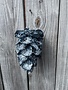 6" Jeweled Blue Pinecone Ornament