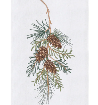 Pinecone Branch Towel