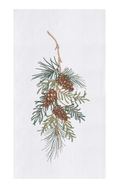Pinecone Branch Towel