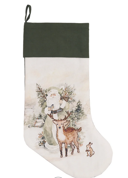 Woodland Santa Stocking