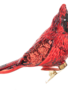 Small Glass Clip on Cardinal Ornament