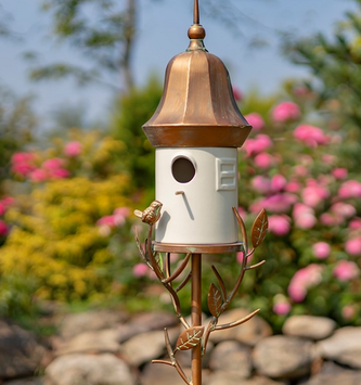 Tall Metal Birdhouse Stake (2-Styles)