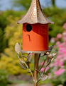 Tall Metal Birdhouse Stake (2-Styles)