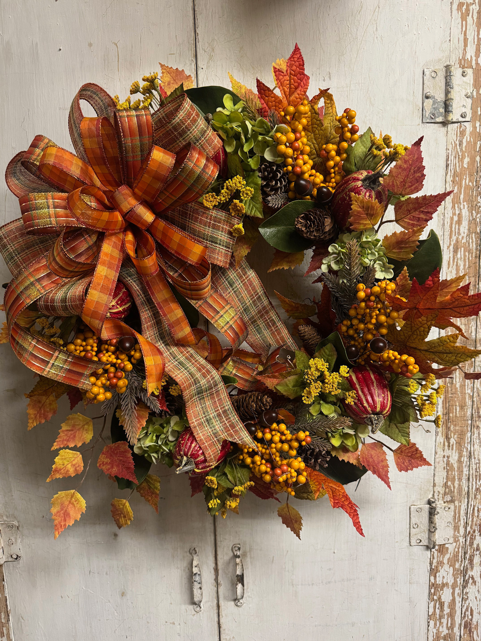 Custom Harvest Color Wreath