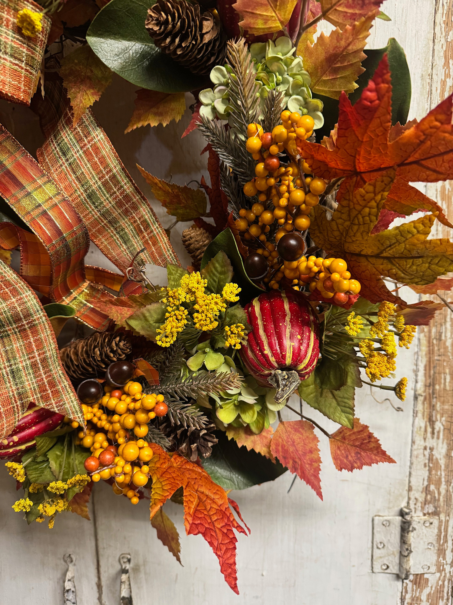 Custom Harvest Color Wreath