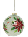 Mercury Glass Poinsettia Ornament (3-Styles)