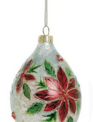 Mercury Glass Poinsettia Ornament (3-Styles)