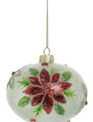 Mercury Glass Poinsettia Ornament (3-Styles)