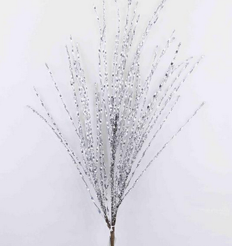 Twisted Tinsel Grass Spray (2-Colors)