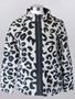 Cozy Leopard Print Zip Jacket