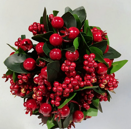 6" Mixed Red Berry Ball