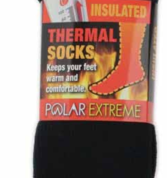 Polar Extreme Heat Men's Black  Sock (50%) OFF