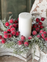 Icy Yule Berry Fir Candle Ring