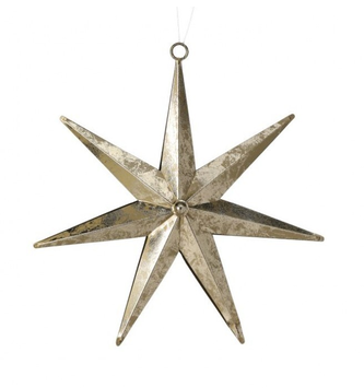 Gold Metal Star of Bethlehem