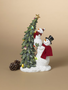LED Snowmen Decorating Tree