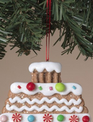 Iced Gingerbread House Ornament (3-Styles)