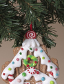 Iced Gingerbread House Ornament (3-Styles)