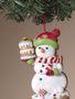 Iced Gingerbread Snowman Cookie Ornament (3-Styles)