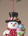 Iced Gingerbread Snowman Cookie Ornament (3-Styles)