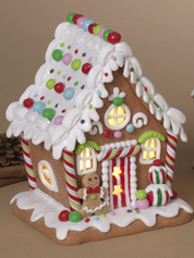 LED Small Gingerbread House (3-Styles)