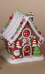 LED Small Gingerbread House (3-Styles)