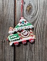 Iced Gingerbread Train Ornament (3-Styles)