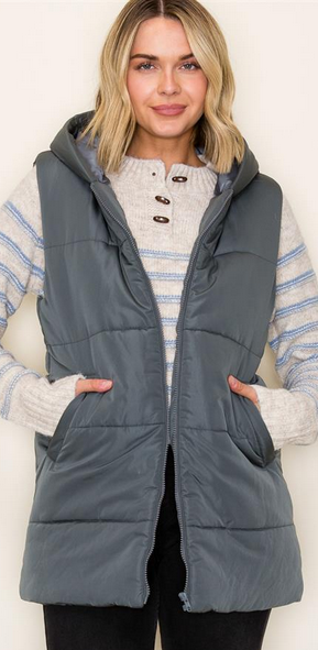 Staccato Quilted Puffer Vest By: Staccato (2-Colors)