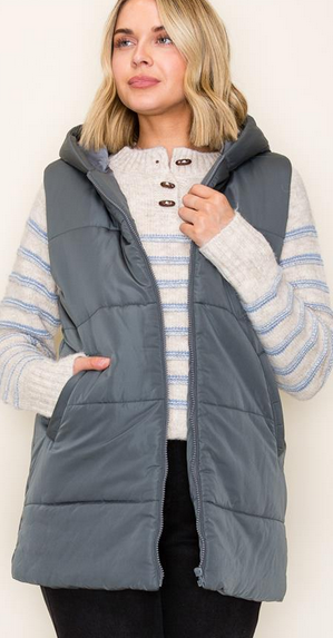 Staccato Quilted Puffer Vest By: Staccato (2-Colors)