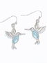 Silver Hummingbird Earrings