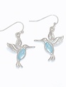 Silver Hummingbird Earrings