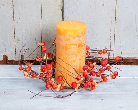 3.5" Twig Bittersweet Candle Ring