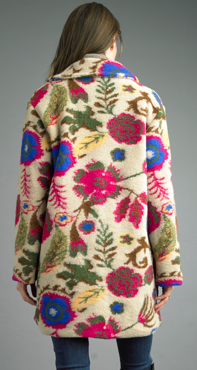 Tempo Paris Lined Double Button Floral Jacket By: Tempo Paris (2-Colors) Tempo Paris Lined Double Button Floral Jacket By: Tempo Paris (2-Colors)