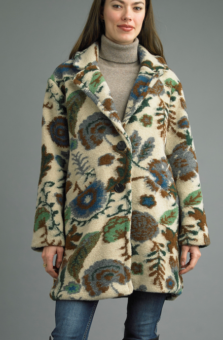 Tempo Paris Lined Double Button Floral Jacket By: Tempo Paris (2-Colors) Tempo Paris Lined Double Button Floral Jacket By: Tempo Paris (2-Colors)