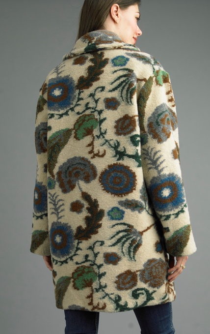 Tempo Paris Lined Double Button Floral Jacket By: Tempo Paris (2-Colors) Tempo Paris Lined Double Button Floral Jacket By: Tempo Paris (2-Colors)