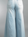 Denim Wide Leg Pants by Tempo Paris