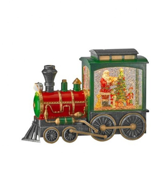 LED Santa Express Train Snowglobe
