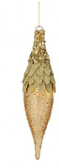 Glass Sequin Finial Ornament