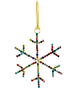 Multicolor Rhinestone Snowflake Ornament (2-Sizes)