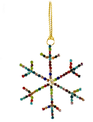 Multicolor Rhinestone Snowflake Ornament (2-Sizes)