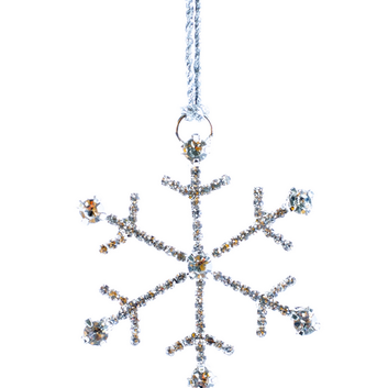 Mini Rhinestone Snowflake Ornament