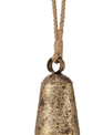 Antiqued Golden Iron Bell Ornament