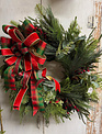 Custom Traditional Mountain Christmas Wreath