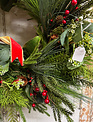 Custom Traditional Mountain Christmas Wreath