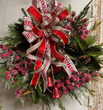 Custom Ring the Bells Wreath