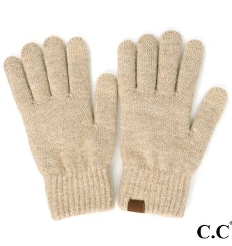 Heather Knit Smart Touch  Gloves (2-Colors)