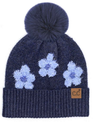 Daisy Beanie w/ Pom Pom (2-Colors)
