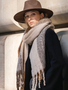 Tritone Cozy Fringed Scarf
