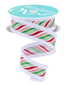 1.5" x 10 YDS Peppermint Twist Wired Ribbon